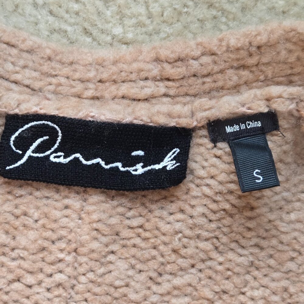 Parrish LA Wool Cashmere Cardigan Sweater Thick - Picture 5 of 12